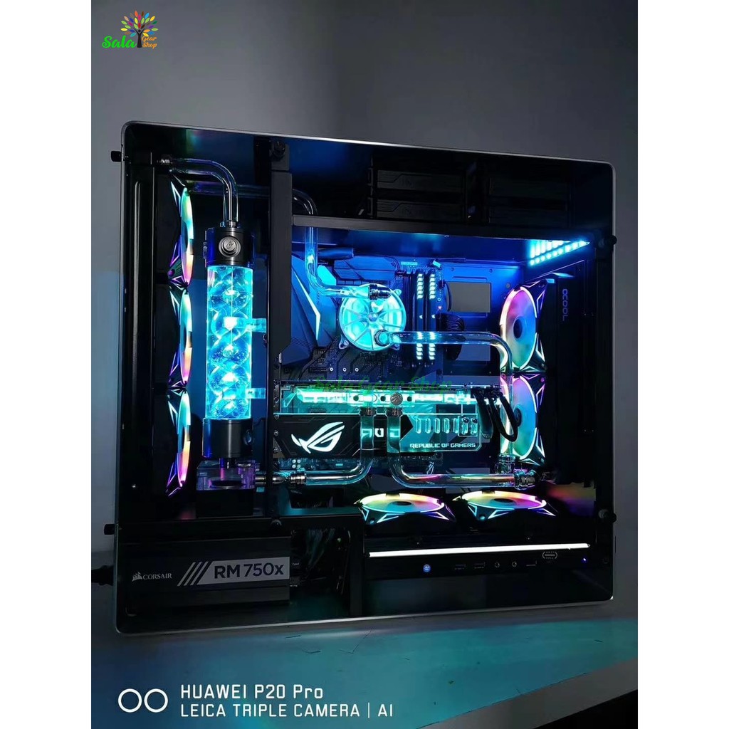 Giá đỡ Card VGA Led ARGB Khắc Chữ ROG, Sync 5v 3pin