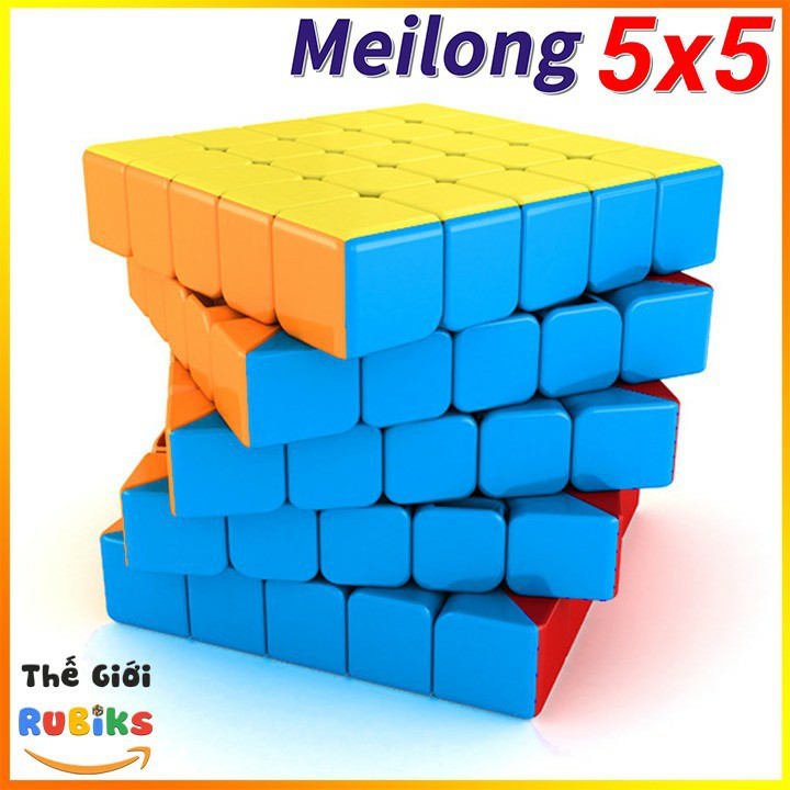 Đồ chơi Rubik 5x5 Stickerless MoYu MeiLong MFJS Rubik 5 Tầng(loại xịn)