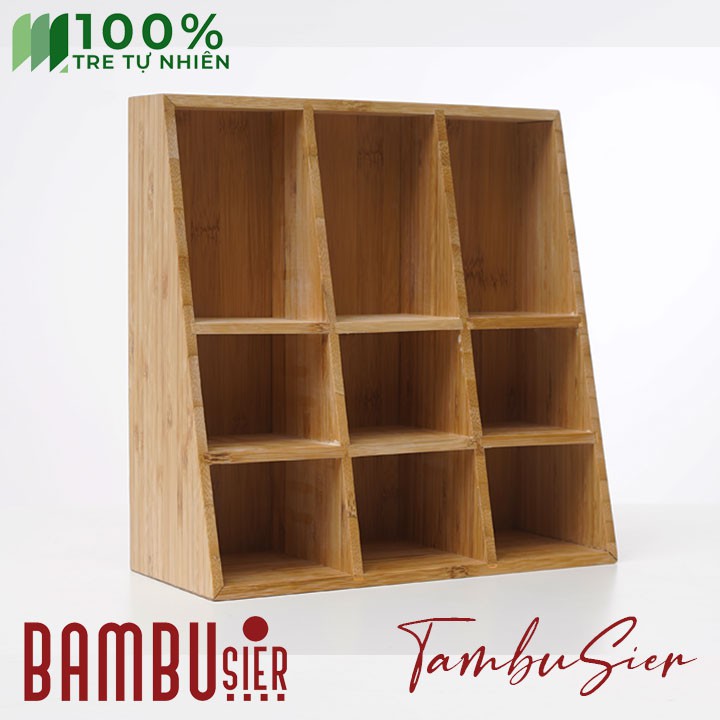 [BAMBOO] Kệ mỹ phẩm trang sức bằng tre 3 tầng tiện ích - khay để đồ trang sức mỹ phẩm đa năng cao cấp [B-AUSTIN-09]