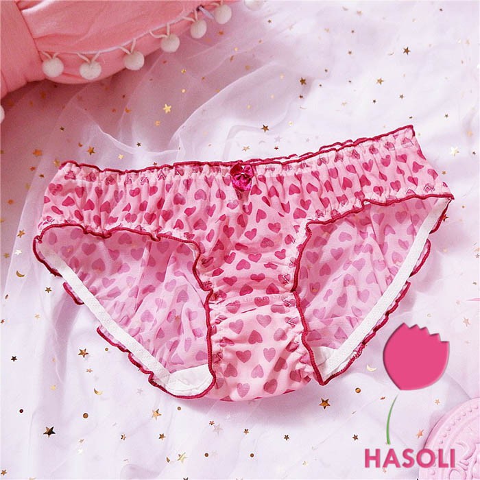 Quần Lót Nữ Ren Lưới Siêu Thoáng Nhiều Hình Họa Tiết Dễ Thương 115 S64