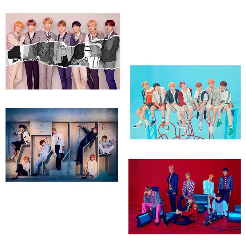 Thảm treo tường trang trí in hình nhóm nhạc KPOP BTS LOVE YOURSELF