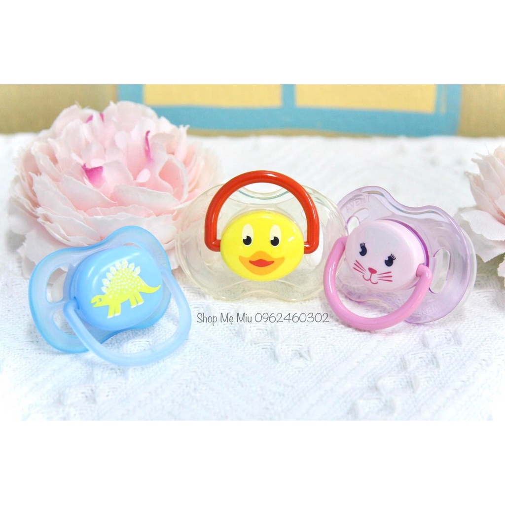 Ti Giả Avent Đầu Dẹt Cho Bé Size 0-6m, 6-18m