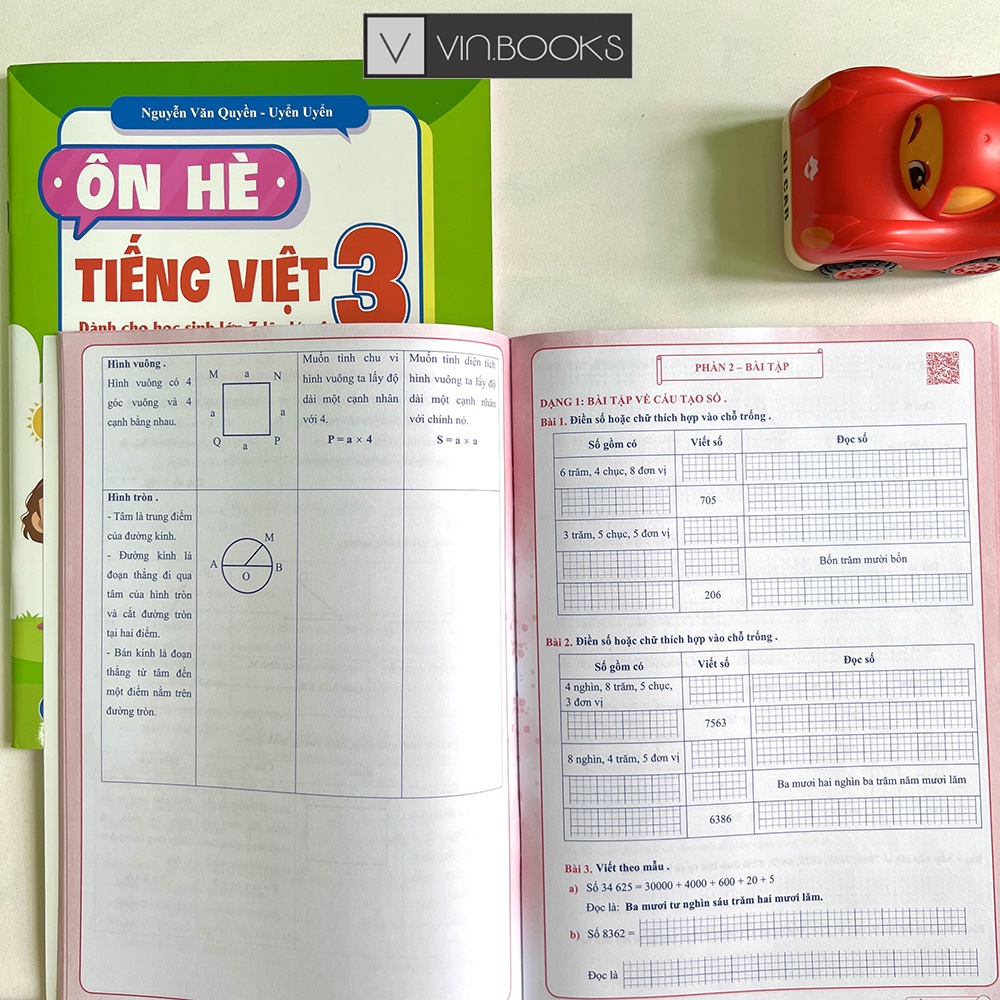 Sách - Ôn Hè Toán Và Tiếng Việt Lớp 3 - Combo 2 Quyển - Dành Cho Học Sinh Lớp 3 Lên Lớp 4