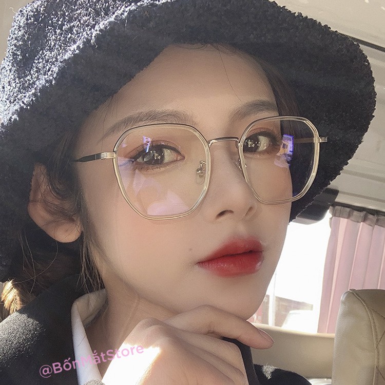 [Mã FARSSTGRE giảm 5K đơn bất kỳ] Gọng Kính Cận Thời Trang Nữ Form Đa Giác I096 (Tặng Hộp Khăn) | BigBuy360 - bigbuy360.vn