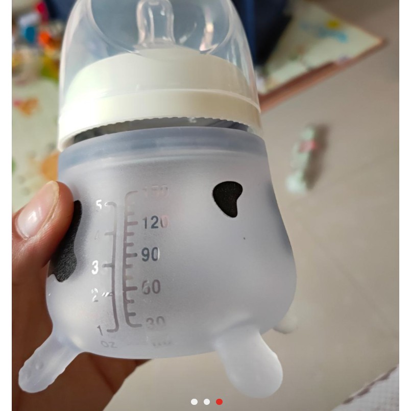 Bình Sữa Silicon Chống Va Đập Chống Tràn Chống Rơi Dành Cho Bé Sơ Sinh Nv0K