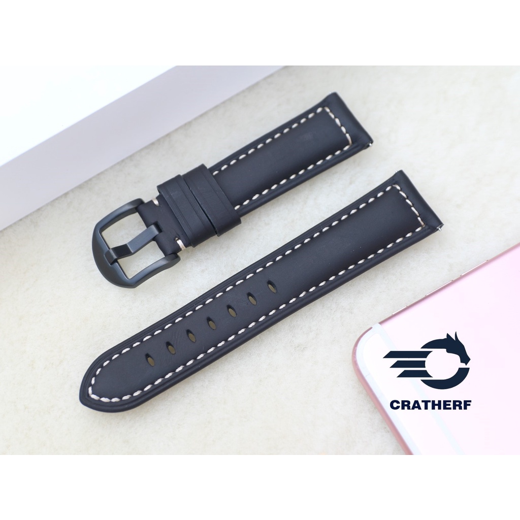 Dây Da Đồng Hồ Da Bò Sáp Vintage, Dây đeo bằng da chốt Thông Minh thay thế Các Loại Swatch