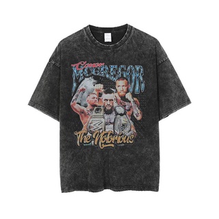 Áo thun oversize conor mcgregor wash - áo phông form rộng unisex nam nữ