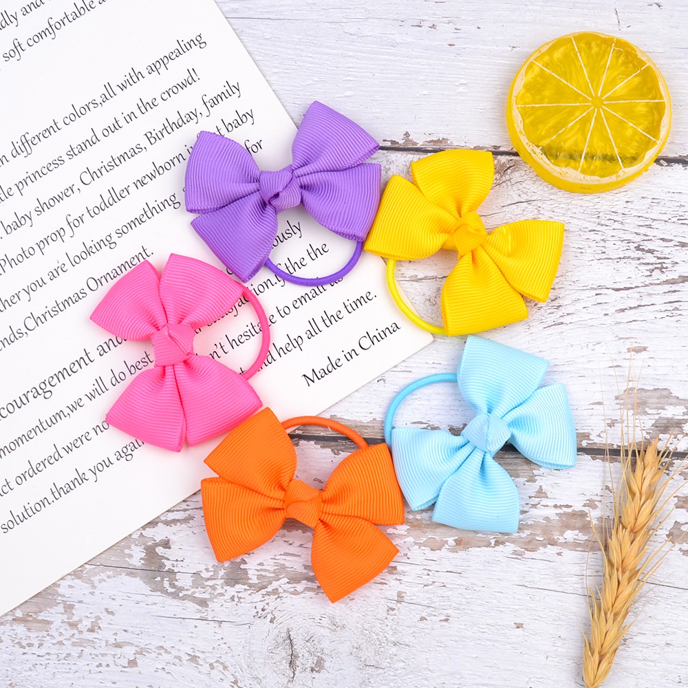 KIDSBOWS Băng Đô Nơ Màu Trơn Cho Bé