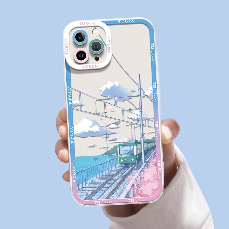 Ốp Điện Thoại TPU Silicon Mềm Trong Suốt Chống Sốc Cho IPhone 14 13 12 11 Pro XS Max X XR 8 7 6 6S Plus