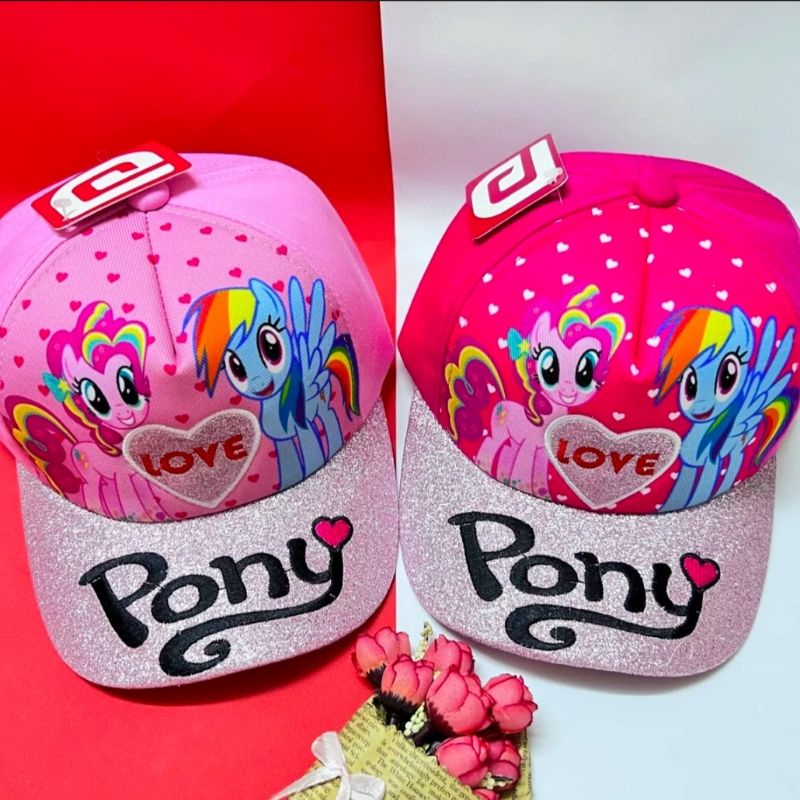 Mũ/Nón kết lưỡi trai hình Ngựa Pony cho bé gái