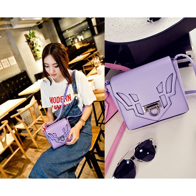 SALE SỐC - Túi xách messenger nắp cut out B036