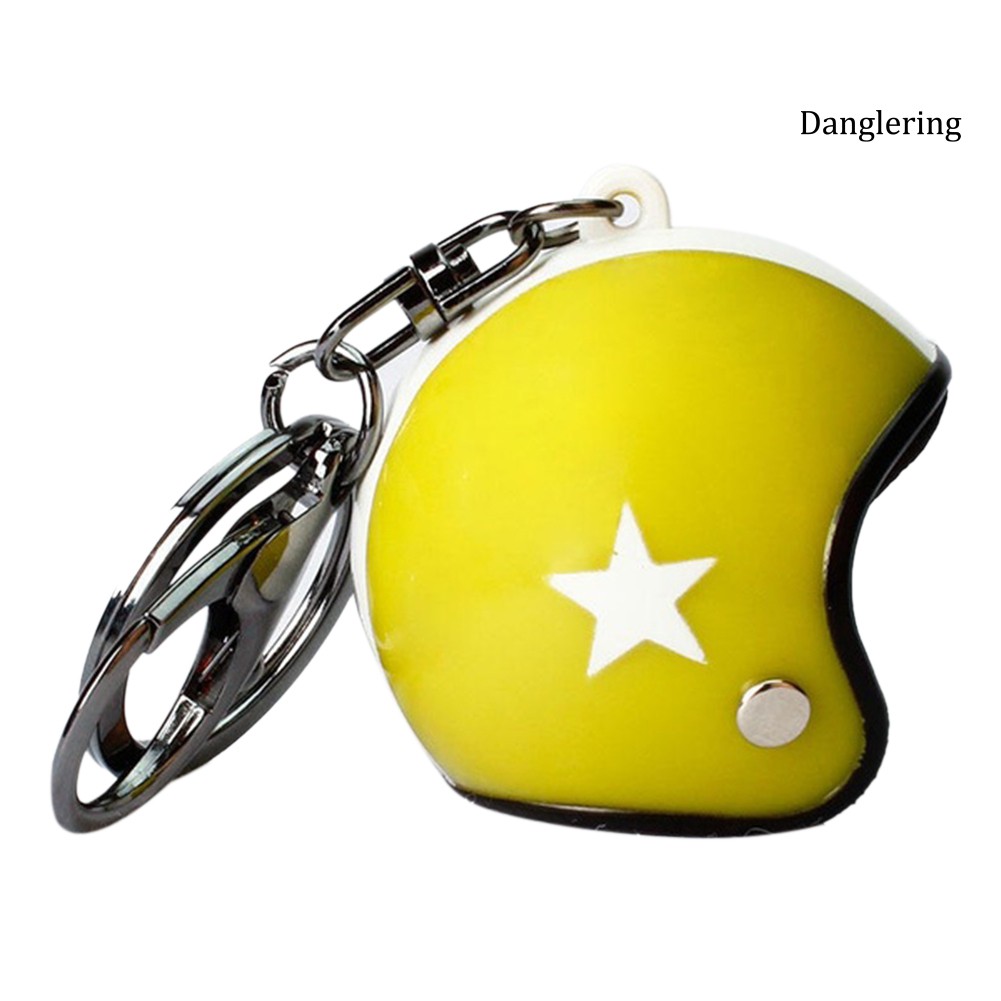 Móc khóa phối hình mũ bảo hiểm tùy chọn màu sắc