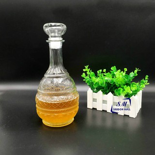 BR08-Bình Đựng Ngâm Sâm Thuỷ Tinh 750ml