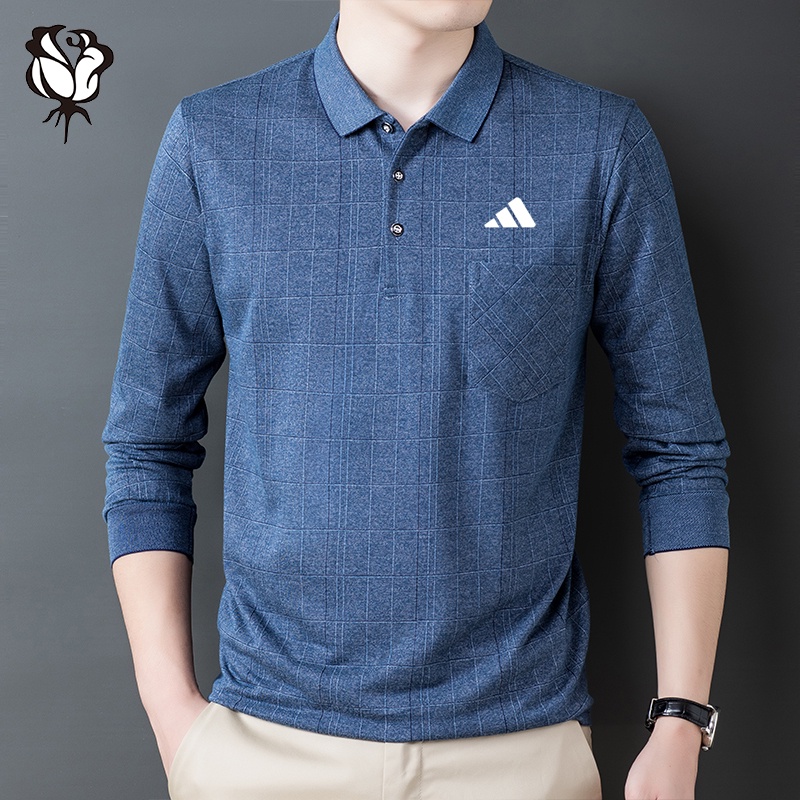 Áo polo Dài Tay Có Túi Hàng Mới Dành Cho Nam