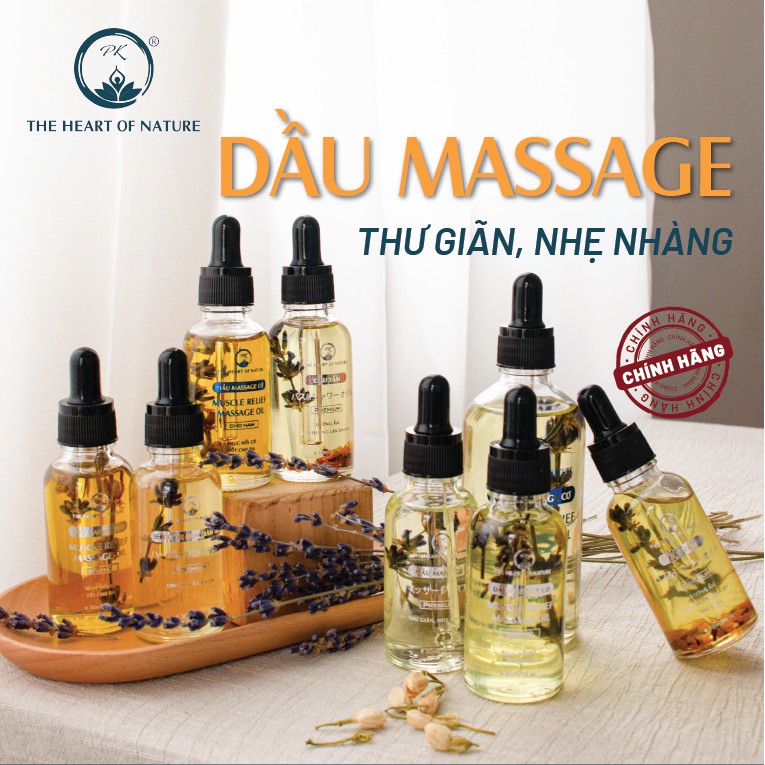 Dầu massage PK giúp thư giãn nhẹ nhàng dùng cho nam nữ PK 30ml