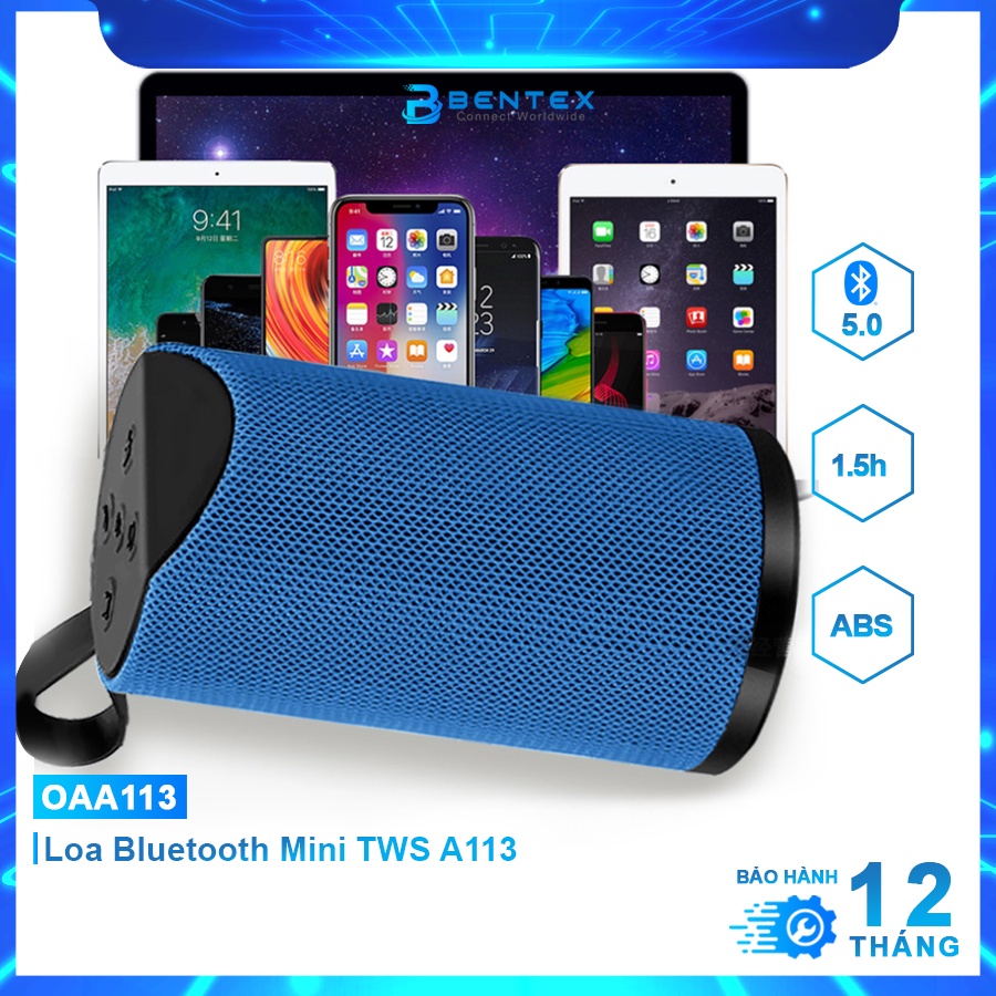 Loa Bluetooth Mini A113 Cầm Tay Di Động Âm Bass Chất Lượng Cao Dễ Dàng Mang Đi Bảo Hành Chính Hãng 12 Tháng 1 Đổi 1