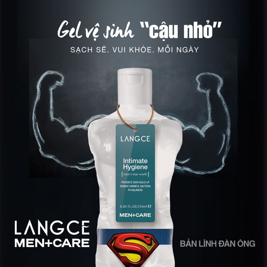 GEL VỆ SINH VÙNG KÍN 250ml LANGCE DÀNH CHO NAM