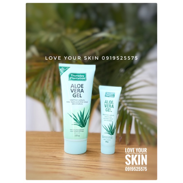 (MẪU MỚI) Gel dưỡng ẩm nha đam Aloe Vera Thursday Plantation 100g