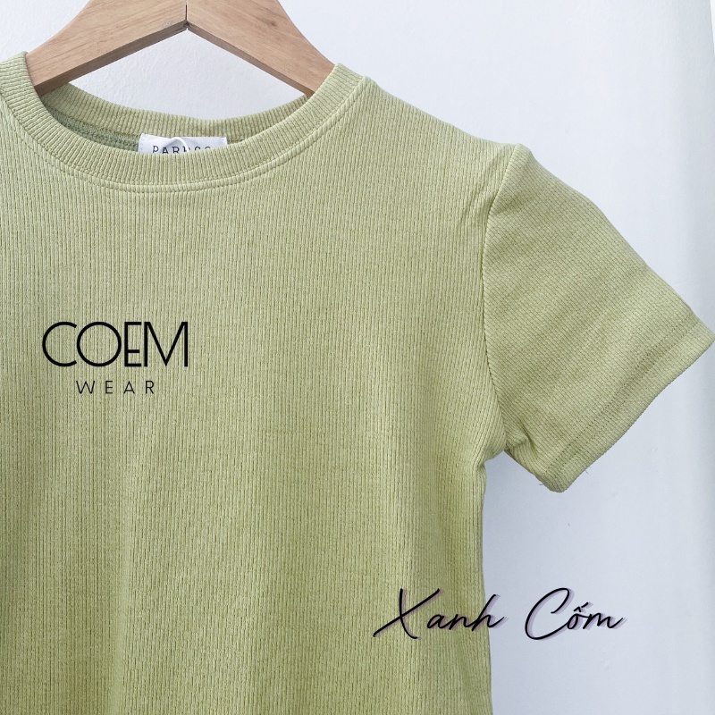 Áo thun tăm nữ dáng ôm bảng màu Pastel thời trang hàng QCCC CW2210 | BigBuy360 - bigbuy360.vn