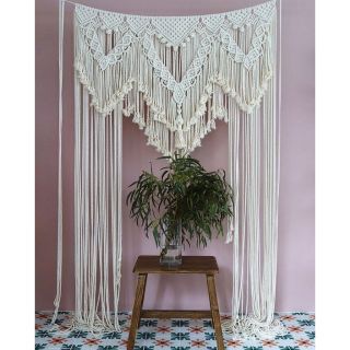 Rèm cửa rèm trang trí rèm macrame backdrop trang trí