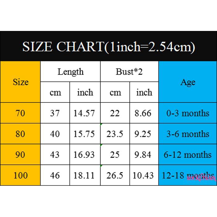 Bộ đồ liền thân bằng cotton cho bé gái 0-18 tháng tuổi