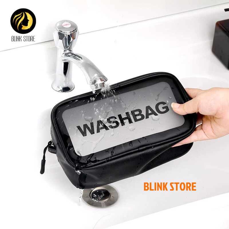 Túi đựng mỹ phẩm, vật dụng cá nhân du lịch WASHBAG chất liệu PU dẻo cao cấp