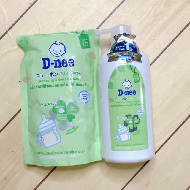 [Hàng Chính Hãng]Nước Rửa Bình Sữa Dnee Organic Chai 620ml- Nước Rửa Bình Sữa Dnee Túi 600ml Chính Hãng Thái lan