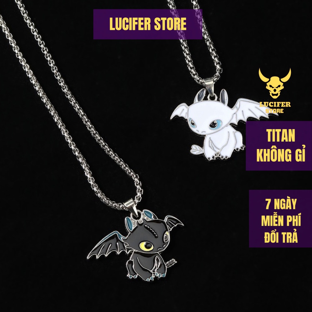 Dây chuyền Nam Bạc Đẹp Unisex Cá Tính Ngầu Thời Trang Nam Basic  Cube Chain Lucifer Store Vòng Titan không gỉ Night Fury