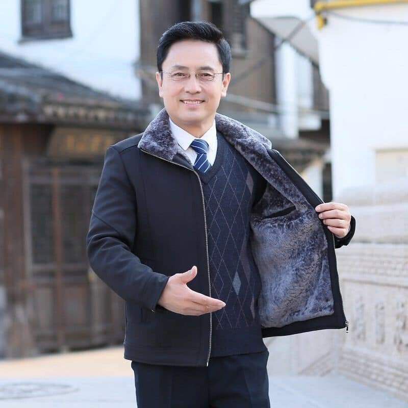 Áo Khoác Lót Lông Cho Ba, Cho Ông
