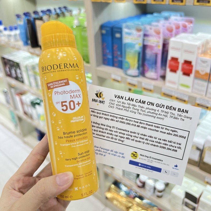 Xịt chống nắng Bioderma Photoderm MAX SPF 50+ Sun Mist