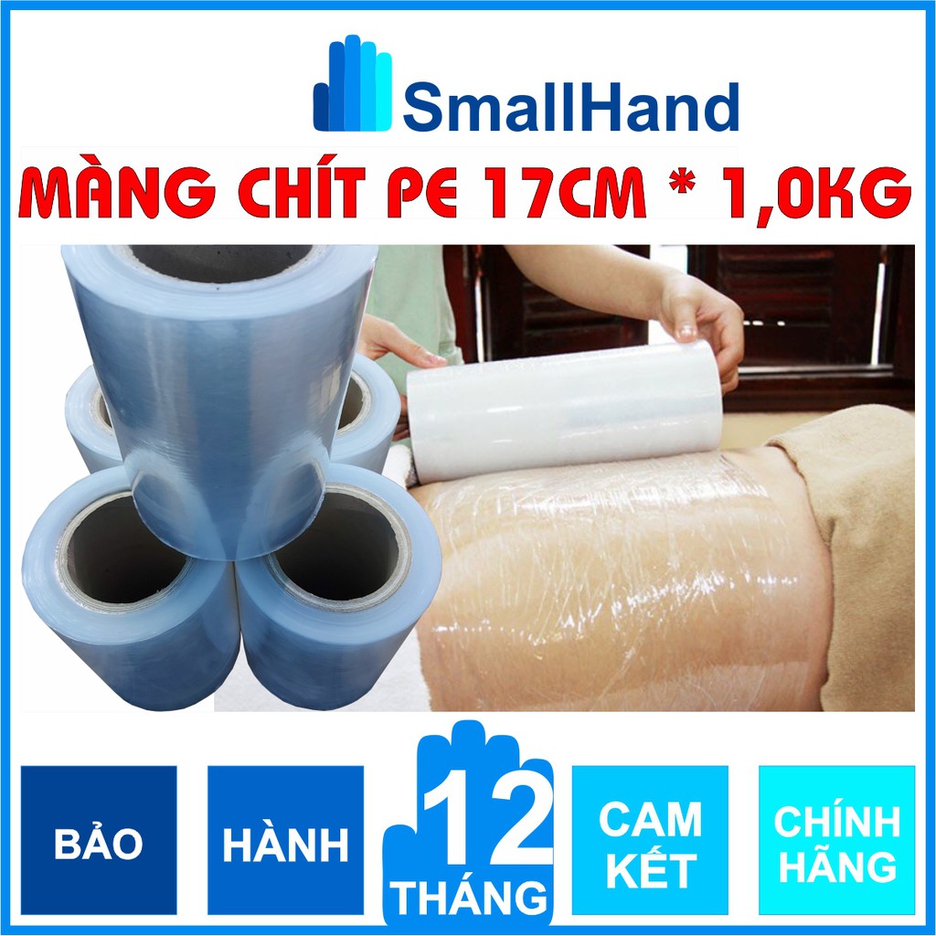 [1kg x 17cm] Màng chít PE bọc hàng hóa – Cuốn bụng giảm mỡ - Dính và dai chắc