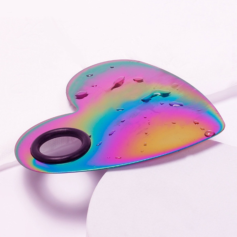 Khay Đựng Màu Vẽ Móng Bằng Thép Không Gỉ Tiện Dụng