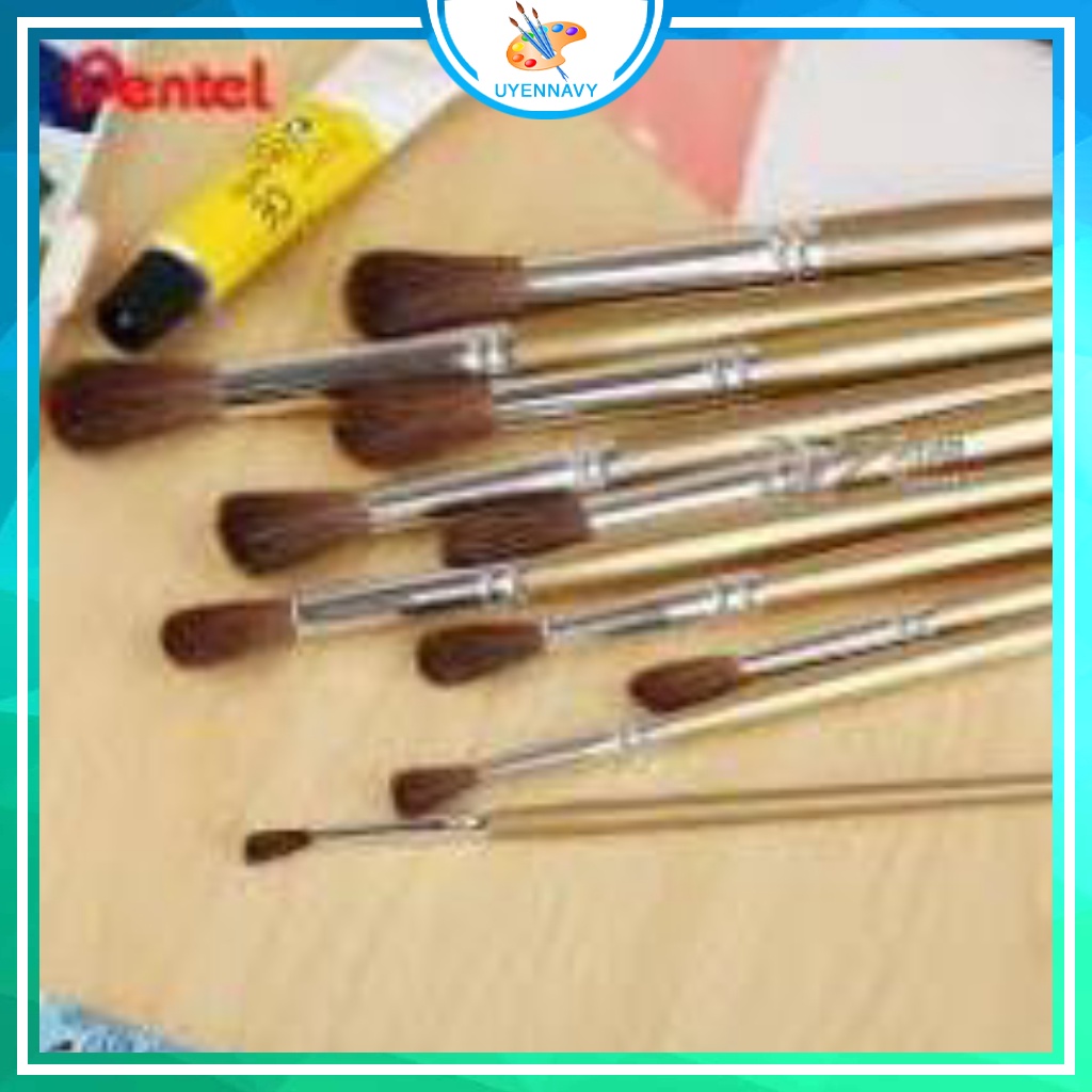 CỌ VẼ MÀU NƯỚC PENTEL ZBS(từ số 0 tới số 12)