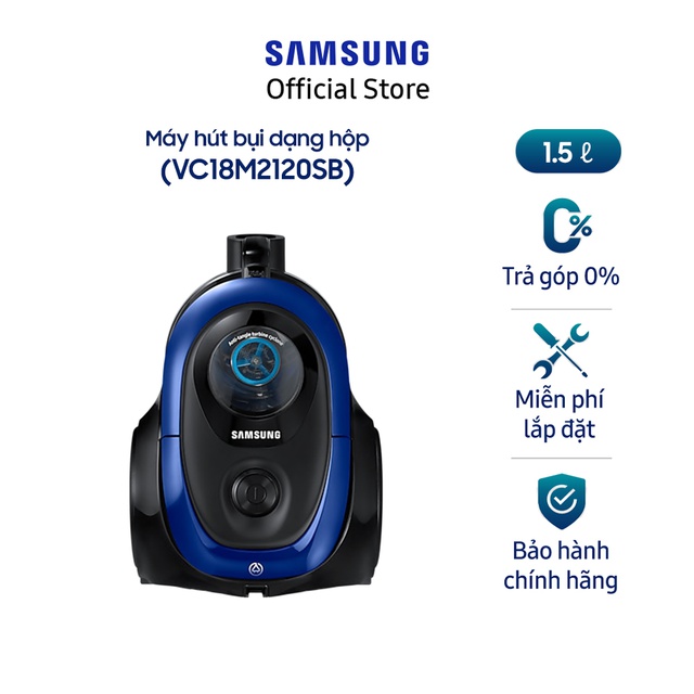 [Mã ELSS500 giảm 5% đơn 500K] Máy hút bụi Samsung VC18M2120SB/SV (Xanh)