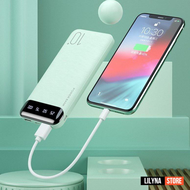 Sạc dự phòng tích hợp màn hình LED 10000 mAh chính hãng WK - WP161 - Chính hãng bảo hành 24 tháng