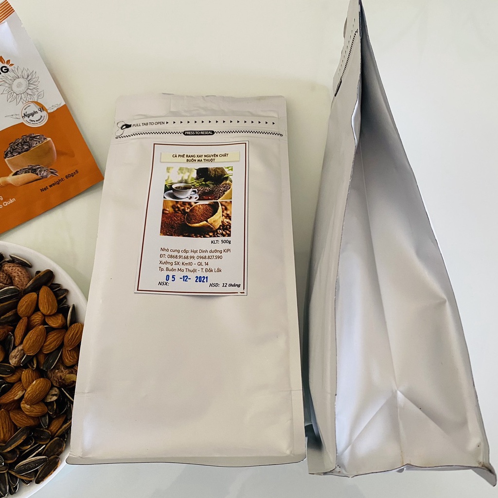 Cà phê nguyên chất rang mộc Buôn Ma Thuột (cafe hạt, cafe rang xay)  - Cafe mộc giảm cân, đậm đà, thơm ngon - Túi 500g | BigBuy360 - bigbuy360.vn