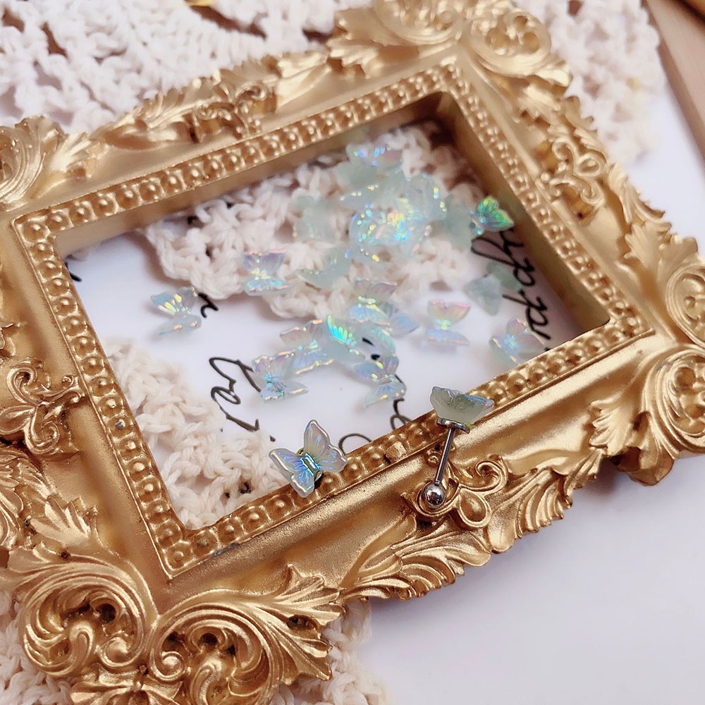 1 Khuyên Kẹp Vành Tai Hình Bướm Nhiều Màu Thời Trang Cho Nữ