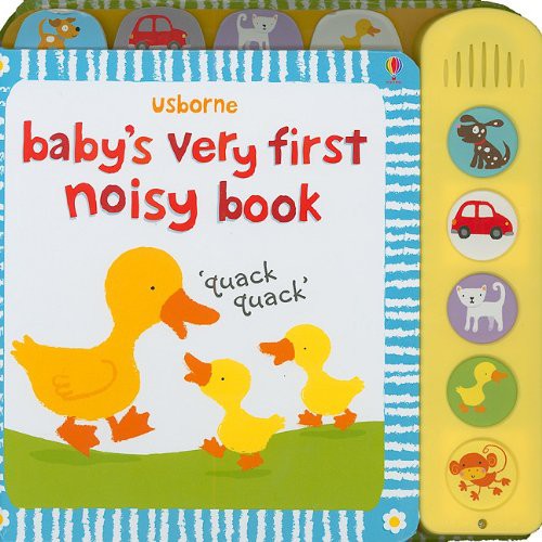 Sách Usborne - Baby's very first noisy book - âm thanh con vật, động vật dành cho bé