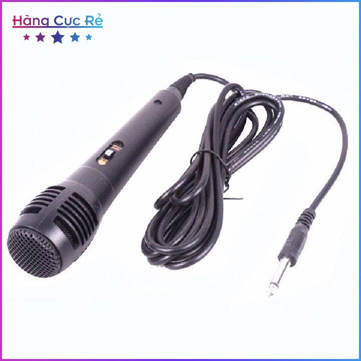 Bộ 2 MICRO karaoke thu âm siêu hay 🔵Freeship🔵 Micro chống hú giá rẻ có dây 2m - Shop Hàng Cực Rẻ