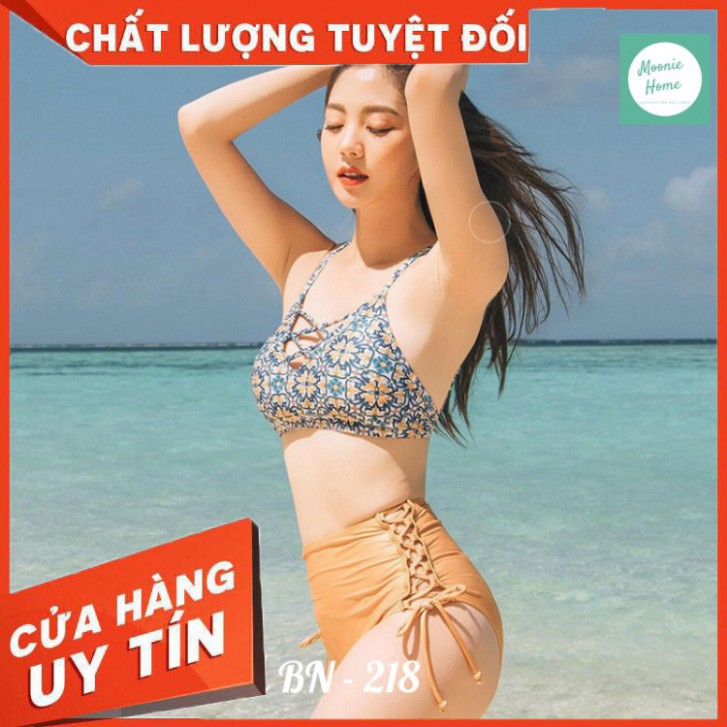 Bikini Nữ 2 Mảnh, Đồ Bơi, Áo Tắm Đi Biển Đẹp Họa Tiết Thổ Cẩm Mã BN-218 - Hàng nhập khẩu