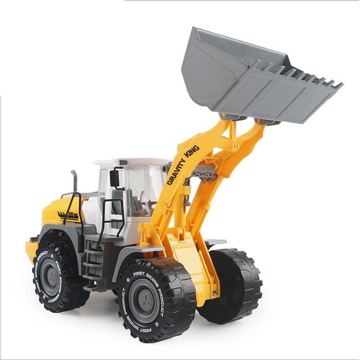 Mô hình xe máy ủi, máy xúc đất đồ chơi trẻ em
