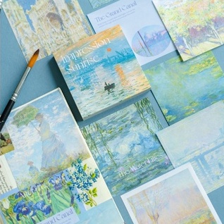 Bộ Sticker (15 cái Bự) Tranh Nghệ Thuật Van Gogh, Da Vinci, Monet Nổi Tiếng Trang Trí Sổ Bullet Journal