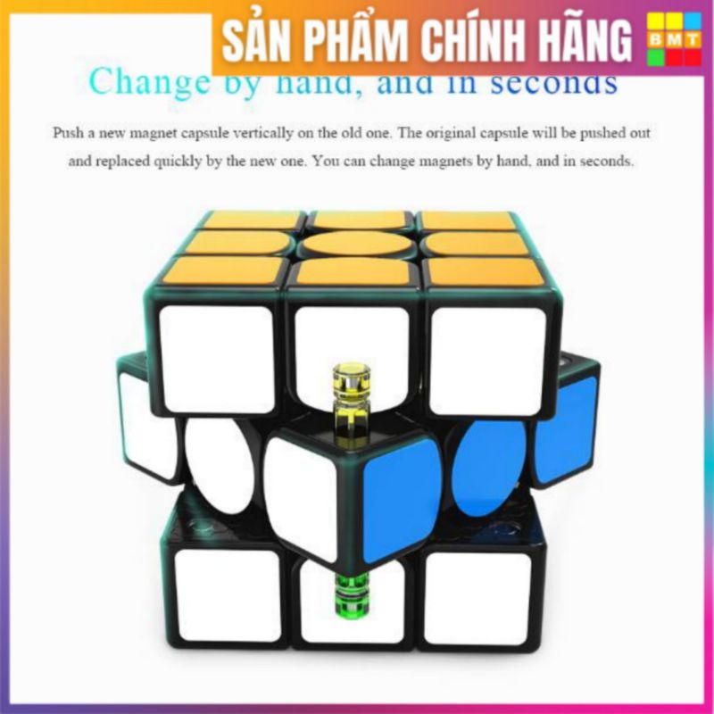 Rubik 3x3 GAN 356 X V2 Stickerless Có Nam Châm, Rubic Gan 356 X Cao Cấp, Đồ Chơi Thông Minh Cho Trẻ Em