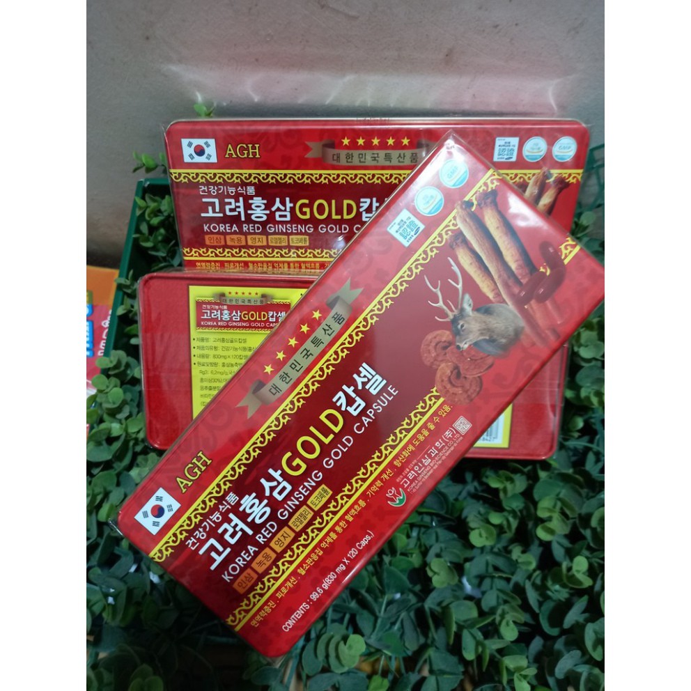 Viên đạm tổng hợp Hàn Quốc: hồng sâm,nhung hươu, nấm linh chi 120 viên