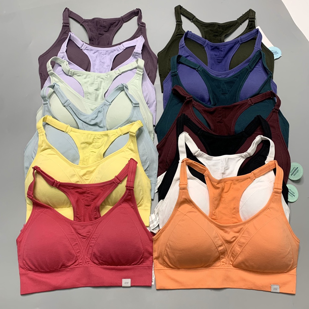 Áo Bra Tập Gym Yoga Nữ Hàng Xuất Marika 2 Dây Vải Thun Dệt Kim Cao Cấp