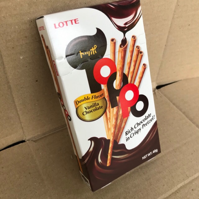 Hộp Bánh Que Lotte Toppo Vanila 40g