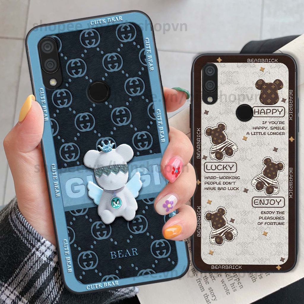 Ốp Xiaomi Redmi 7 hình gấu bear brick đẹp độc lạ, thời trang, cá tính