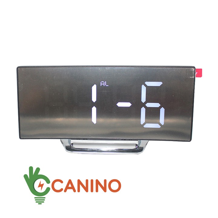 Đồng Hồ LED FREESHIP Đồng Hồ LED LCD Miror Clock Mặt Gương Cong DT6507