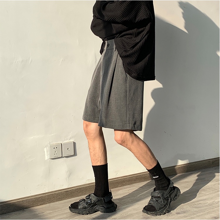 Quần ngắn dáng rộng màu trơn thời trang quần short nữ mùa hè quần đùi nữ phong cách Hàn Quốc dành quần đùi nam ulzzang đồ bộ quần dài