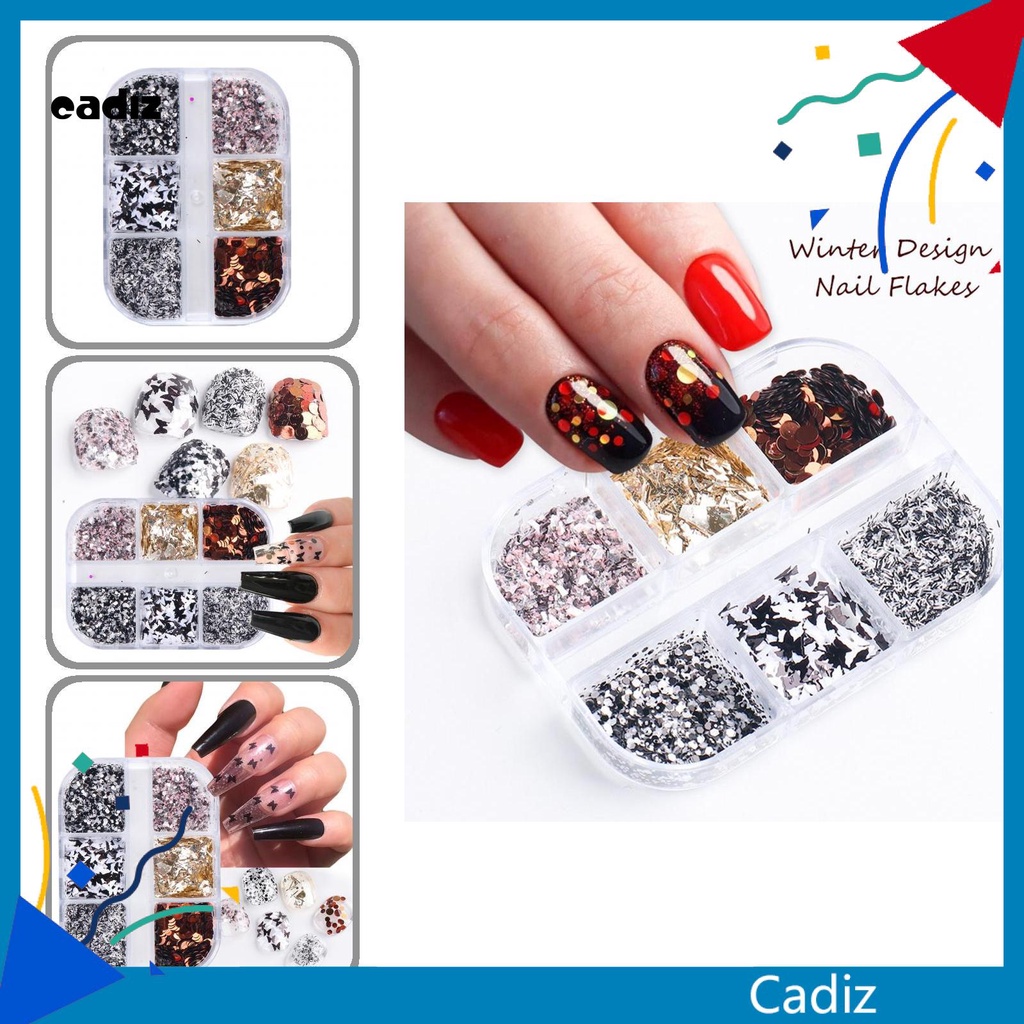 [Hàng mới về] Phụ kiện kim sa màu sắc lấp lánh dùng trang trí móng tay